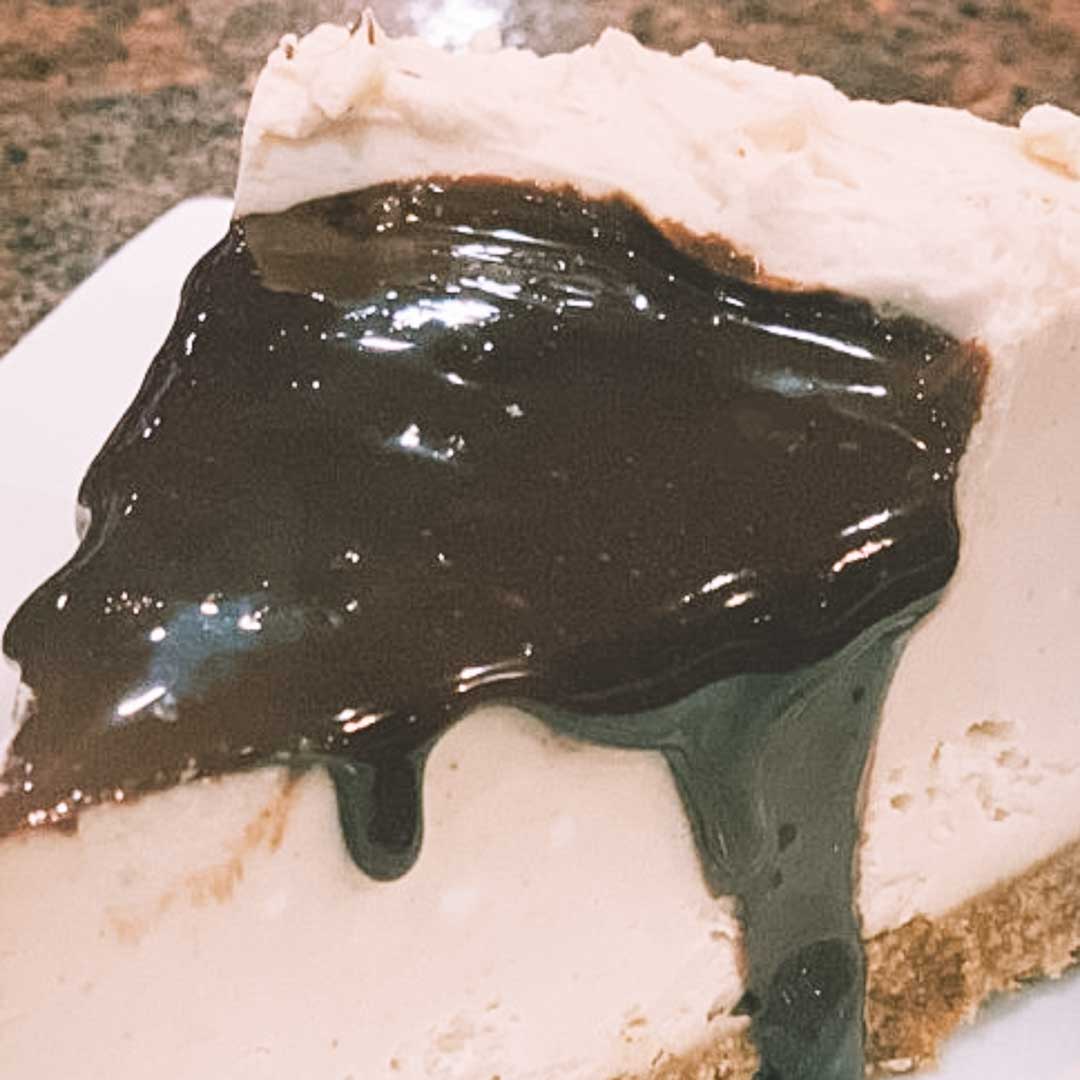 Blondies Best Cheesecake Ever Slice Chocolate Sauce Flint, Michigan
